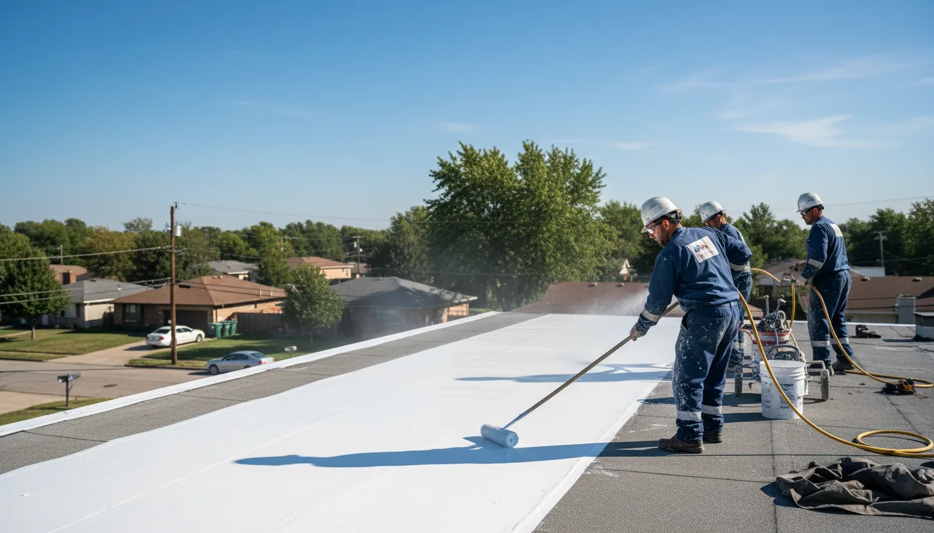 Commercial roof coating in Brooks, GA near me